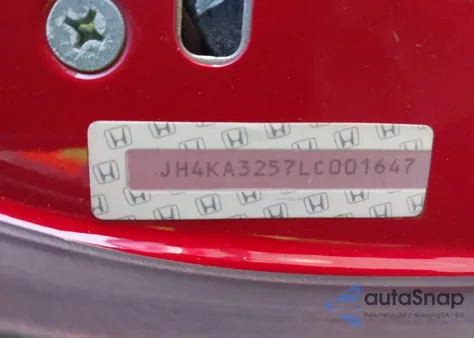 1990 Acura Legend L из США, поврежденный, VIN JH4KA3257LC001647